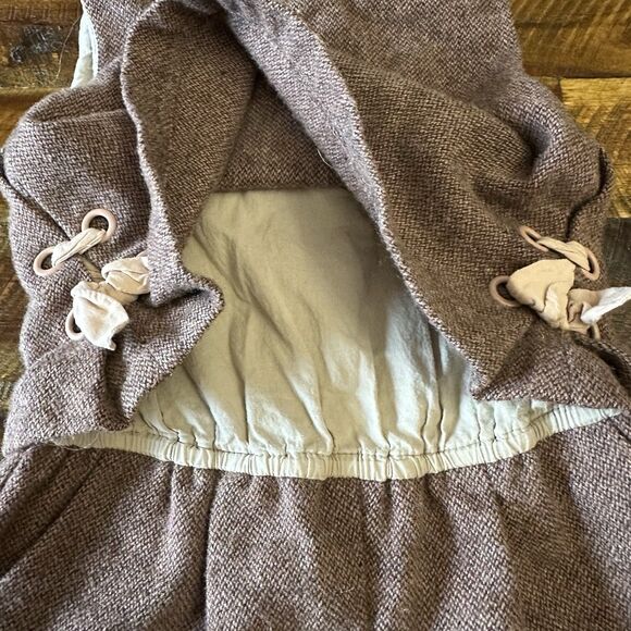 Zara Baby Girls Brown Romper Shorts Jumpsuit Toddler Girl Size 12-18 Months - Picture 4 of 7